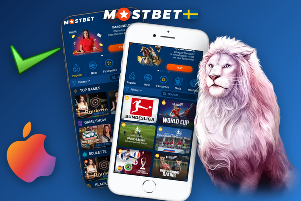 Mostbet mobil-gränssnitt på Android med sportmeny och live-matcher synliga