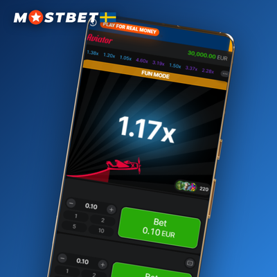 Mostbet Aviator demo visar auto-cashout inställd på 2,00x med grön bock-ikon