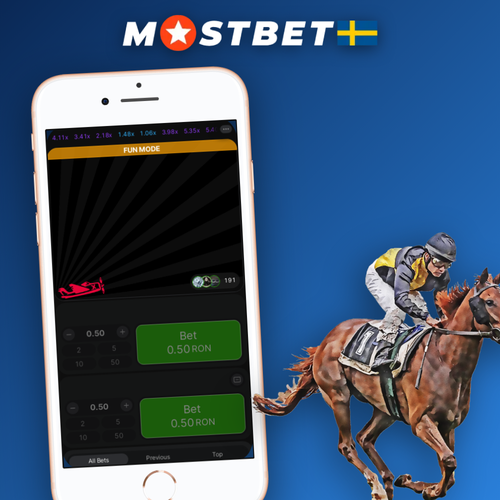 Mostbet Aviator crashspelet med stigande multiplikatorkurva och rött flygplan