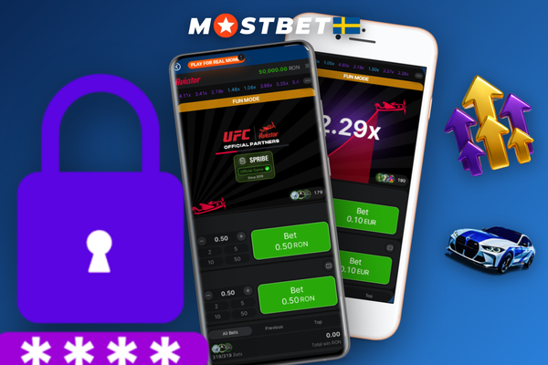 Aviator Mostbet spelgränssnitt med två insatspaneler och multiplikator 2,45x