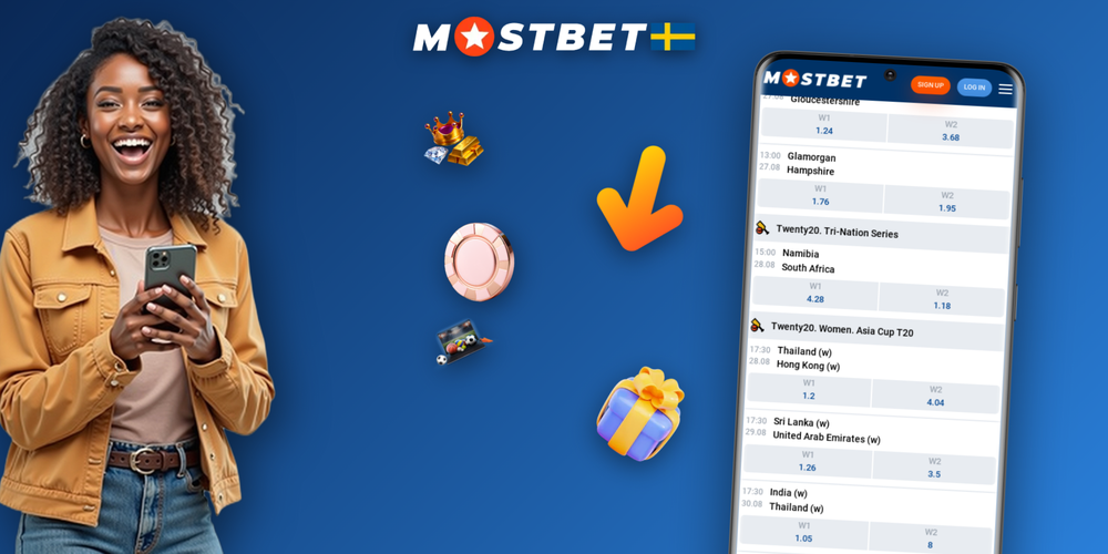 Mostbet för iOS på iPhone och iPad med sportsektionen och livekasino på tydliga skärmar