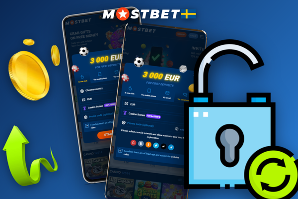 Aktivera välkomstbonus när du skapar ett nytt Mostbet konto