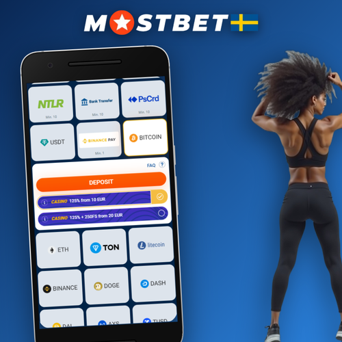 Mostbet uttag på mobilskärm med bekräftelsemärke och svenska kronor